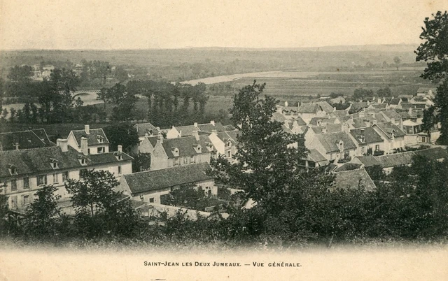 *34232 cpa 77 Saint Jean les Deux Jumeaux - general view