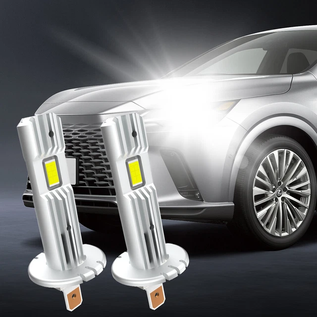 Ampoules LED H7 Auxiracer 100W 16000LM - Haut/Bas - Blanc 6500K Plug & Play - Pour Phares Voiture
