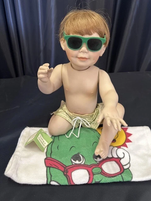 “Cool As A Cucumber” Ashton Drake Porcelain Boy Doll 11" by Titus Tomescu