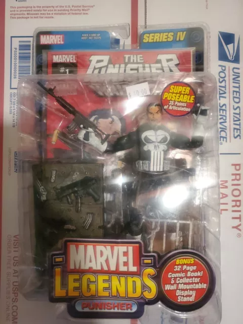 Marvel Legends Series IV The Punisher Warzone #1 Action Figure 2003 Toy Biz