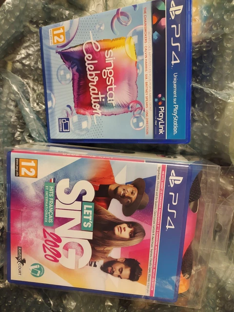 Lot Let's Sing 2020 + 2 micros + Singstar Celebration PS4