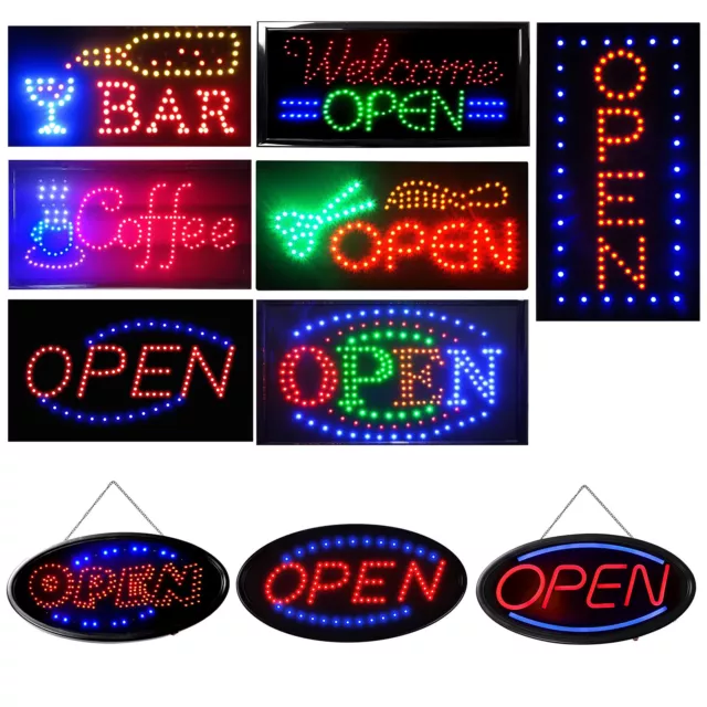 Ultra Bright LED Neon Open Light Animated Motion Business Sign With ON/OFF Light