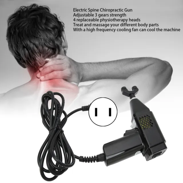 Electric Spine Chiropractor Gun Chiropractic Adjustment Tool