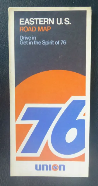 1971  Eastern United Stated road map Union 76 oil gas
