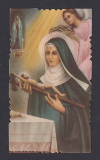 santino antico de Santa Rita de Casia image pieuse holy card estampa