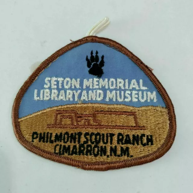 Philmont Scout Ranch Boy Scouts Seton Memorial Library and Museum patch W/ loop