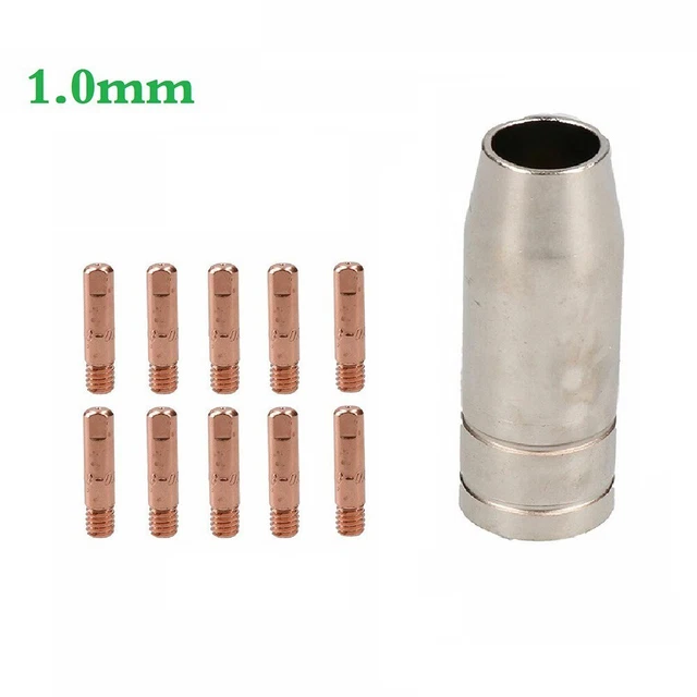 Kit materiali di consumo robusto MB15 MIG punte contatto porta ugelli Sindone confezione 11 pz