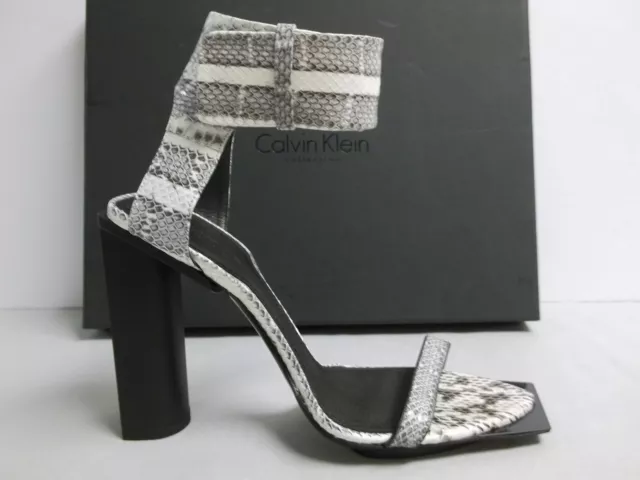 Calvin Klein Collection Size 8 M Eur 38 IMA BIS Leather Sandals New Womens Shoes 3