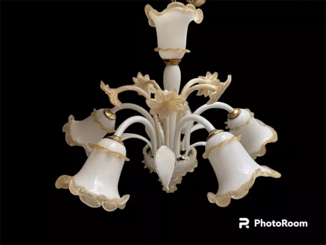 Chandelier Murano Glass 5 Lights