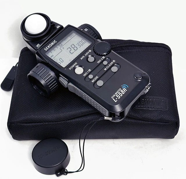 MINT Sekonic L-558R Dual Master AMBIENT/SPOT Digital Light Meter w/Case Tested