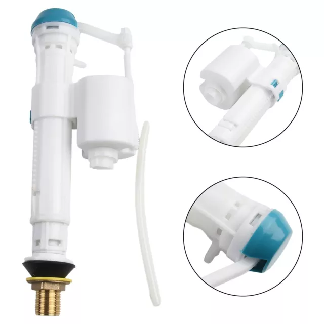 Quiet Fill Toilet Cistern Fill Valve Adjustable Height Stable Performance White