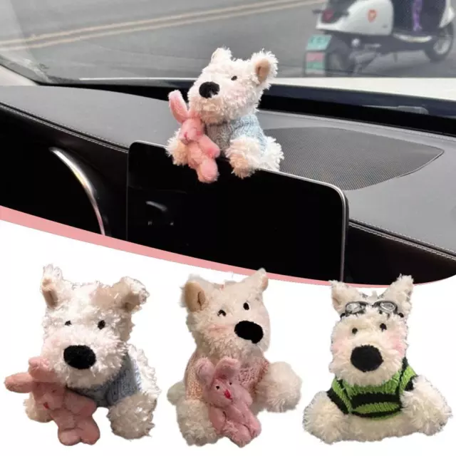 Plush Simulation Dogs Decoration Simulation Sleeping Toy Cute Car Accessori R8Z1