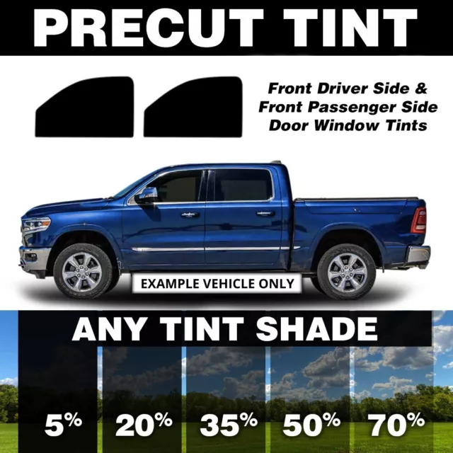 Precut Window Tint for Chevy Silverado Crew Cab 19-20 (Front Doors Any Shade)