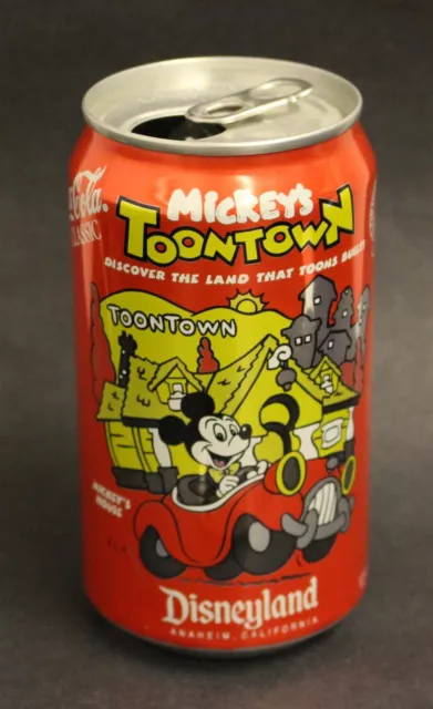 Coca-Cola Commemorative Can - Disneyland Mickey's Toontown - Empty