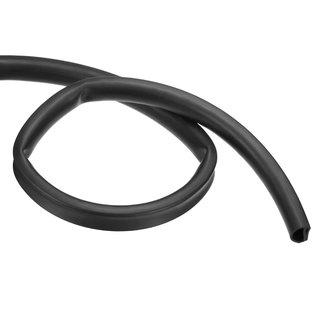 Guarnizione porta 0,87x0,71x39,4" (3 piedi) lunghezza strisce forma ad E congelatore ricambio nero