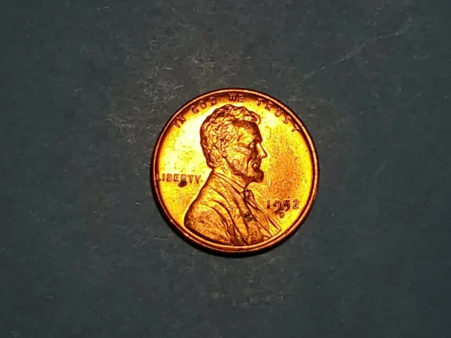 1952-D Denver mint uncirculated UNC BU lincoln red cent wheat penny
