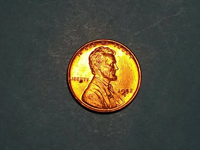 1952-D Denver mint uncirculated UNC BU lincoln red cent wheat penny