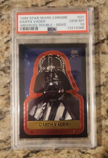 1999 Topps Star Wars Chrome Archives #D1 Darth Vader PSA 10 GEM MT POP 2