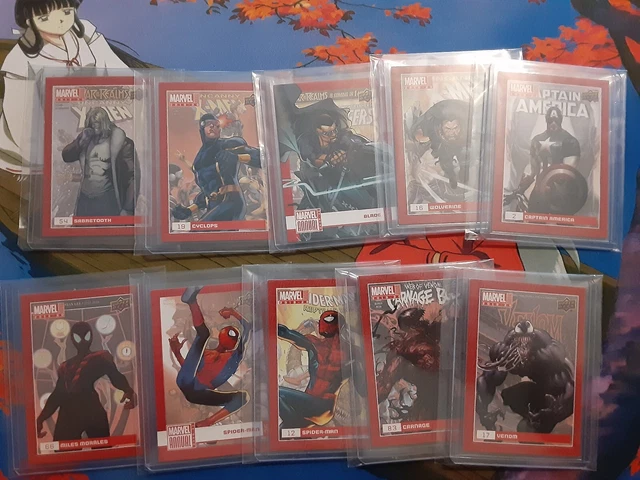 Marvel Tcg  Lot Of  10. Spiderman And More. M Nm Kept In Sleeves.