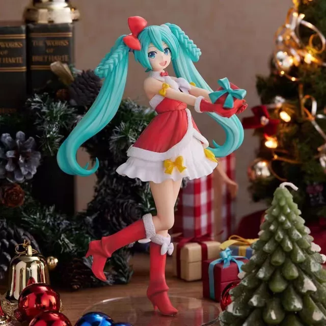 Anime Mädchen Hatsune Miku Weihnachtskleidung Pvc Figur Modell Ohne Box DE