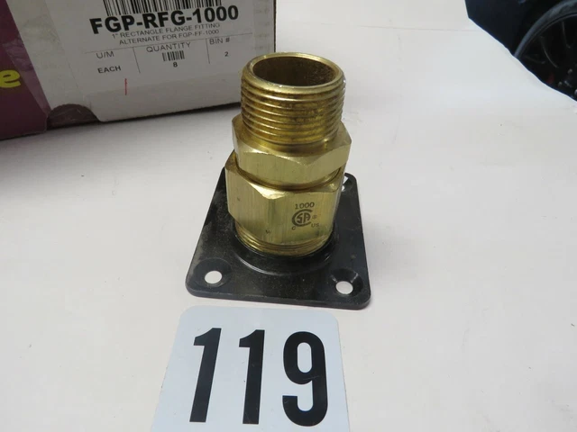 2X TracPipe AutoFlare FGP-RFG-1000 1" Rectangular Flange Fitting