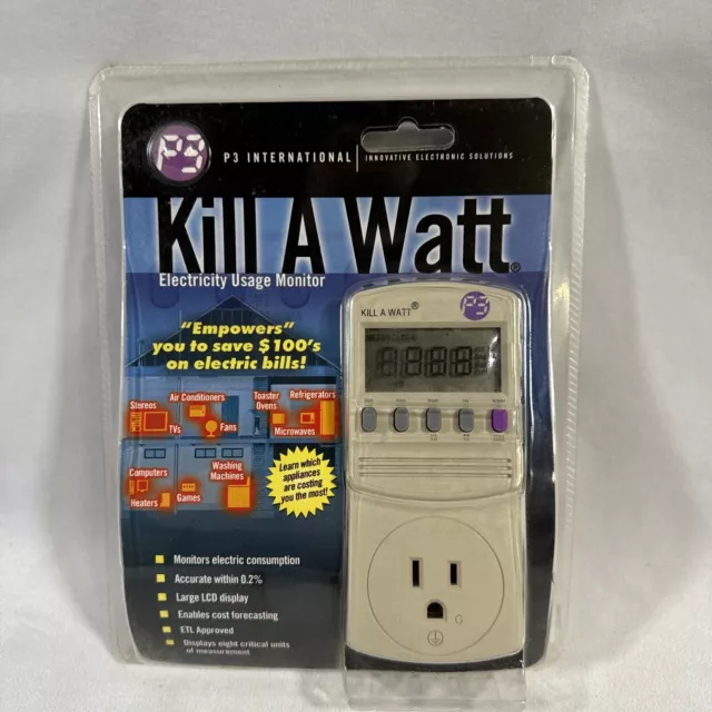 P3 International Kill-A-Watt Electricity Usage Monitor #P4400 BRAND NEW SEALED