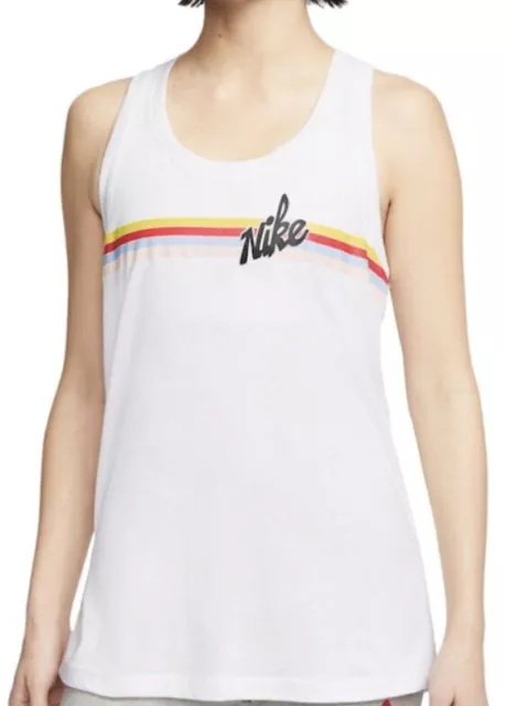 NEW NIKE STRIPED Running Tank Top Women XL Athletic/Athleisure Racerback  Shirt $34.59 - PicClick AU