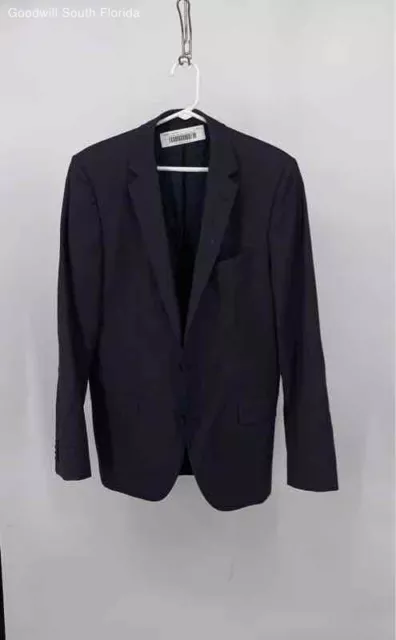 Hugo Boss Mens Blue Long Sleeve Notch Lapel Two-Button Blazer Jacket Size XL