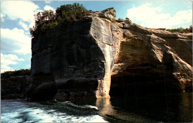 Munising Michigan MI Pictured Rocks Park Grand Portal Rock Postcard