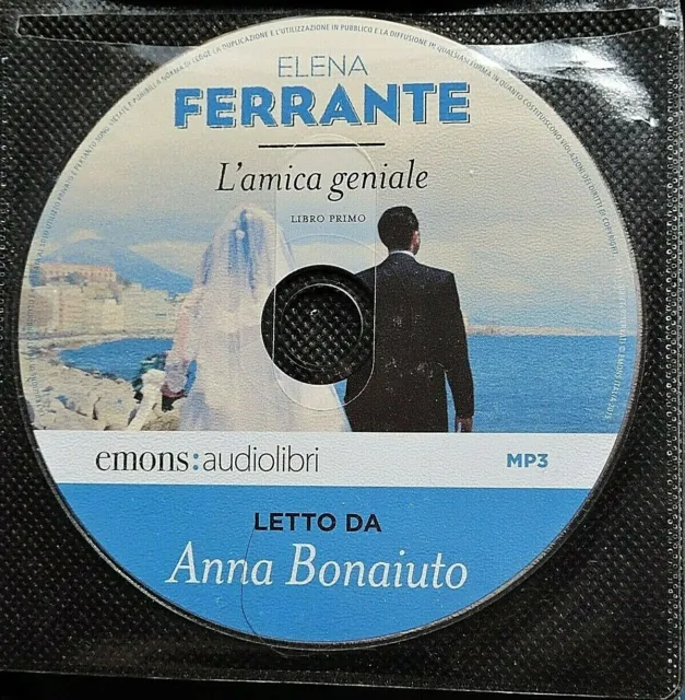 Audiolibro audiobook cd MP3 L'AMICA GENIALE volume 1  Elena Ferrante / usato