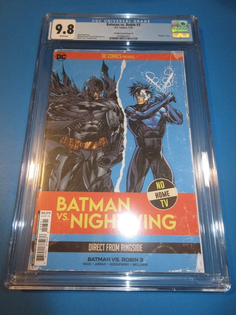 Batman vs Robin #3 Batman vs Nightwing Variant CGC 9.8 NM/M Gorgeous Gem