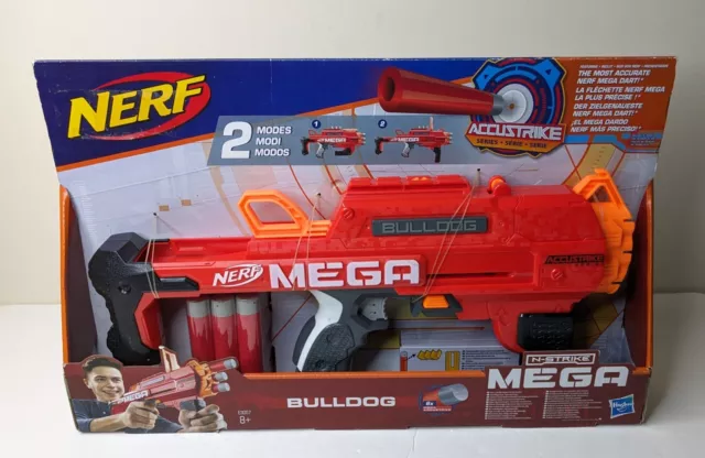 NERF Bulldog N-Strike Foam Blaster Toy Gun Mega Shooter Darts Fun Play Action