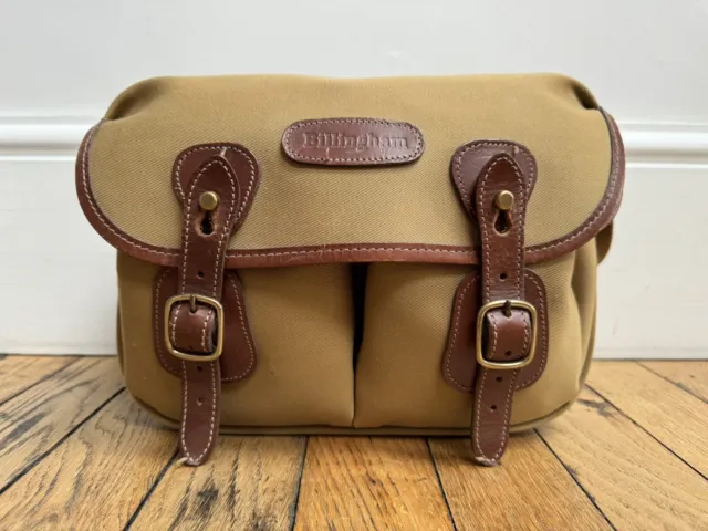 Billingham Hadley Small Canvas & Leather Camera Bag Tan/Khaki - Great Condition