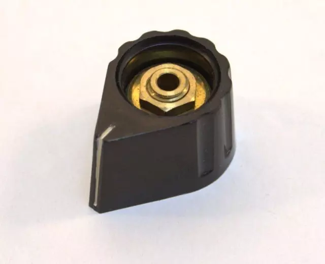 Drehknopf schwarz Plastik 20x26x15mm Achse 6mm Potentiometer Knopf Potiknopf
