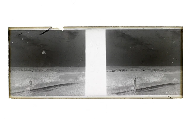 France Photo Amateur Stereo L15n32 Plaque de verre Vintage NEGATIF