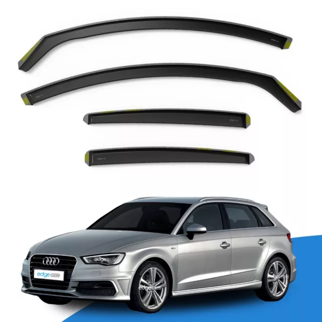 Audi A3 or S3 MK3 2013-2019 5 Door Sportback Wind Deflectors 4pc Edgevisors