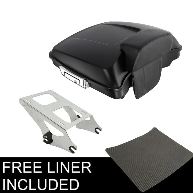5.5" Razor Matte Trunk Backrest Mount Fit For Harley Tour Pak Street Glide 14-23
