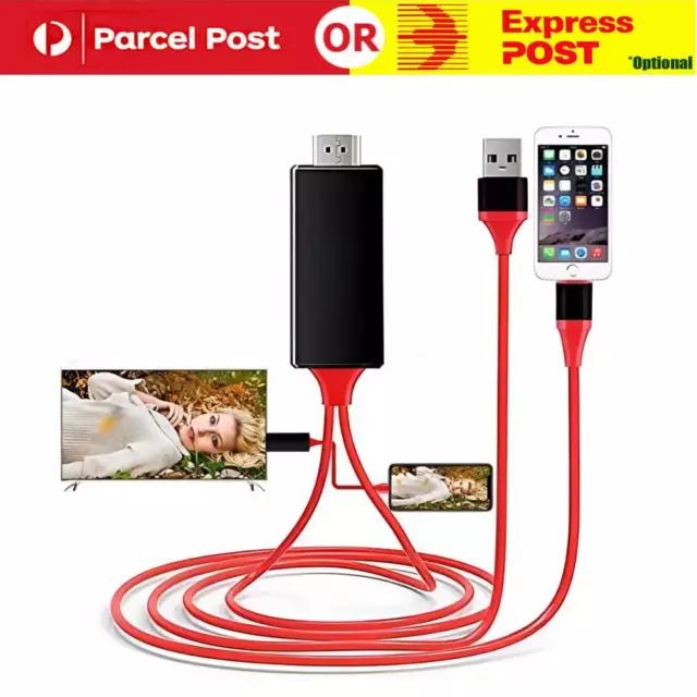 For iPhone to HDMI Digital TV Adapter Cable For iPhone 14 13 12 11 Pro XS  iPad