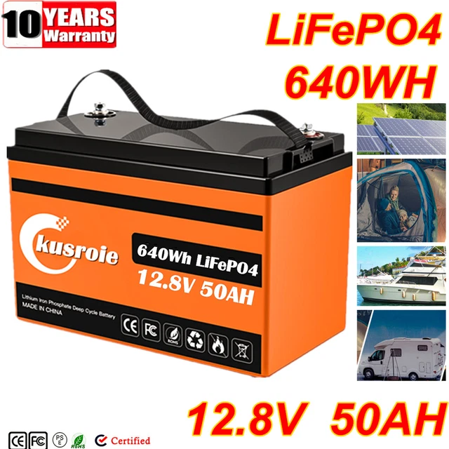 AOLITHIUM 100ah Batterie Lithium LiFePO4 12 V Avec Bluetooth, Batterie
