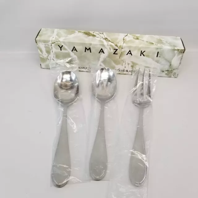 YAMAZAKI Austen 18/8 Stainless Flatware 3 Piece Serving Set Made in Japan