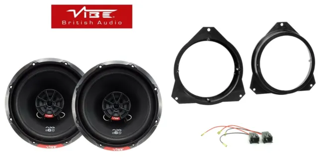 Vibe SLICK 480 Watt 2-Wege Haustür Lautsprecher Kit für Peugeot Partner 2008-2017