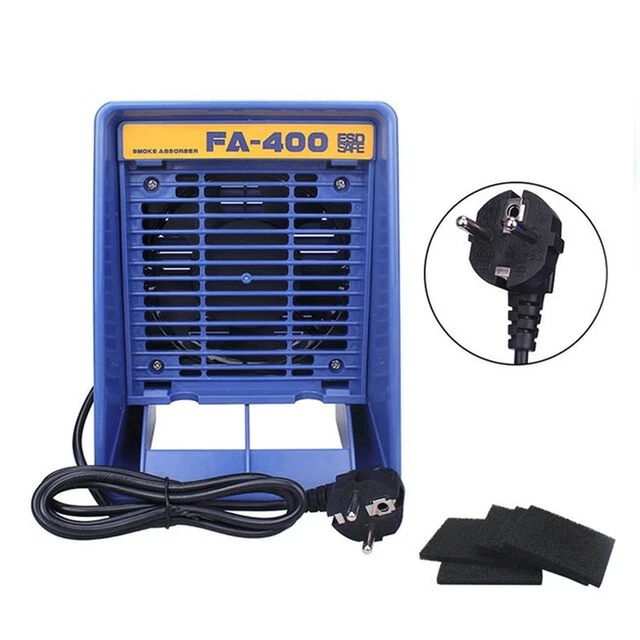 FA-400 Estrattore Di Fumi 220V Con 5 Pezzi Di Spugna Filtrante a Carbone Attivo