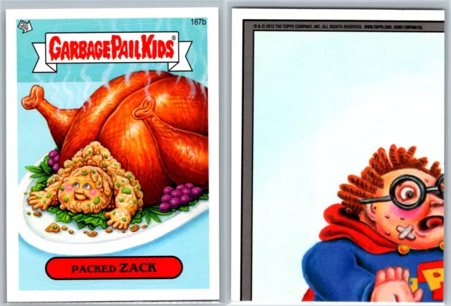 2013 Topps Garbage Pail Kids totalmente nuevo serie 3 tarjeta GPK equipamiento Zack 167b