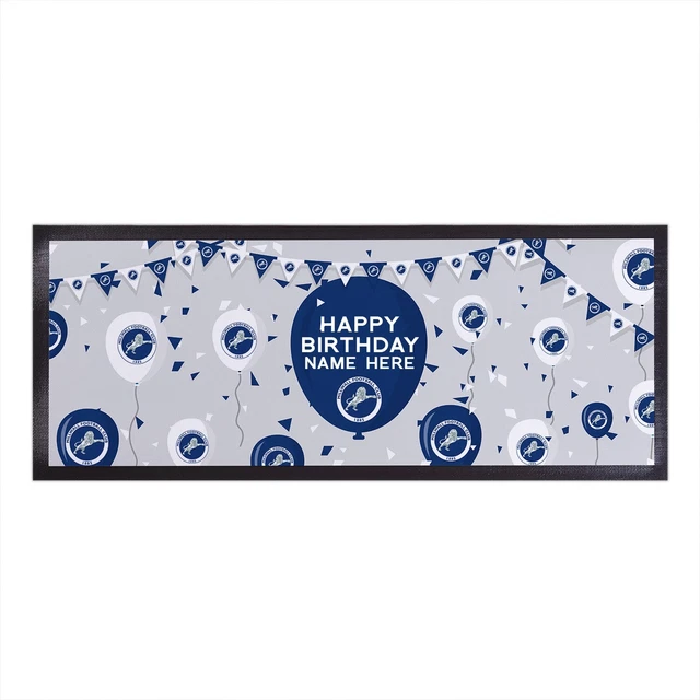 Millwall FC Officially Licensed - Birthday - Personalised Bar Runner