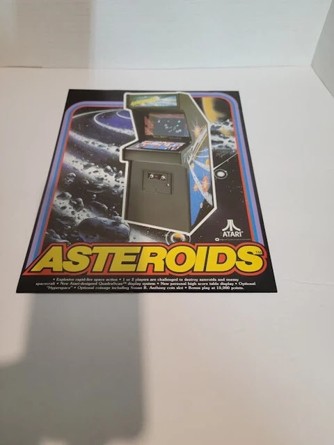 Flyer Atari ASTEROIDS  1979- Arcade Video Game advertisement original see pic