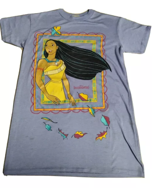 VTG 90s Walt Disney Pocahontas Womens size XS size 8 Shirt Long Sleeve Cartoon