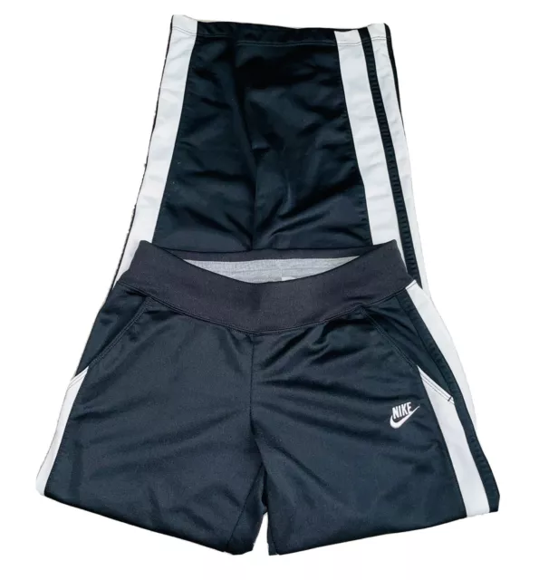 Nike Girls Big Kids Sportswear Pants XL 16 Black White Striped Full Length