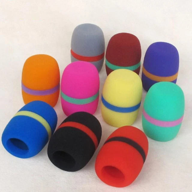10 Microfono in Schiuma Nero Coperture Parabrezza Ricambio Micro Accessori