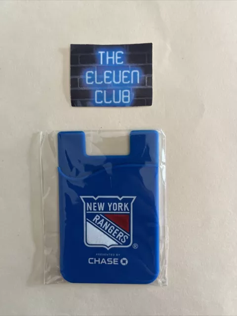 NY RANGERS 3M Silicone Phone Credit Card Pocket Sticker Pouch Holder Case MSG LE