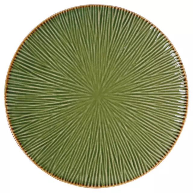 Gibson Designs Lotus Leaf Green Salad Plate 4680890